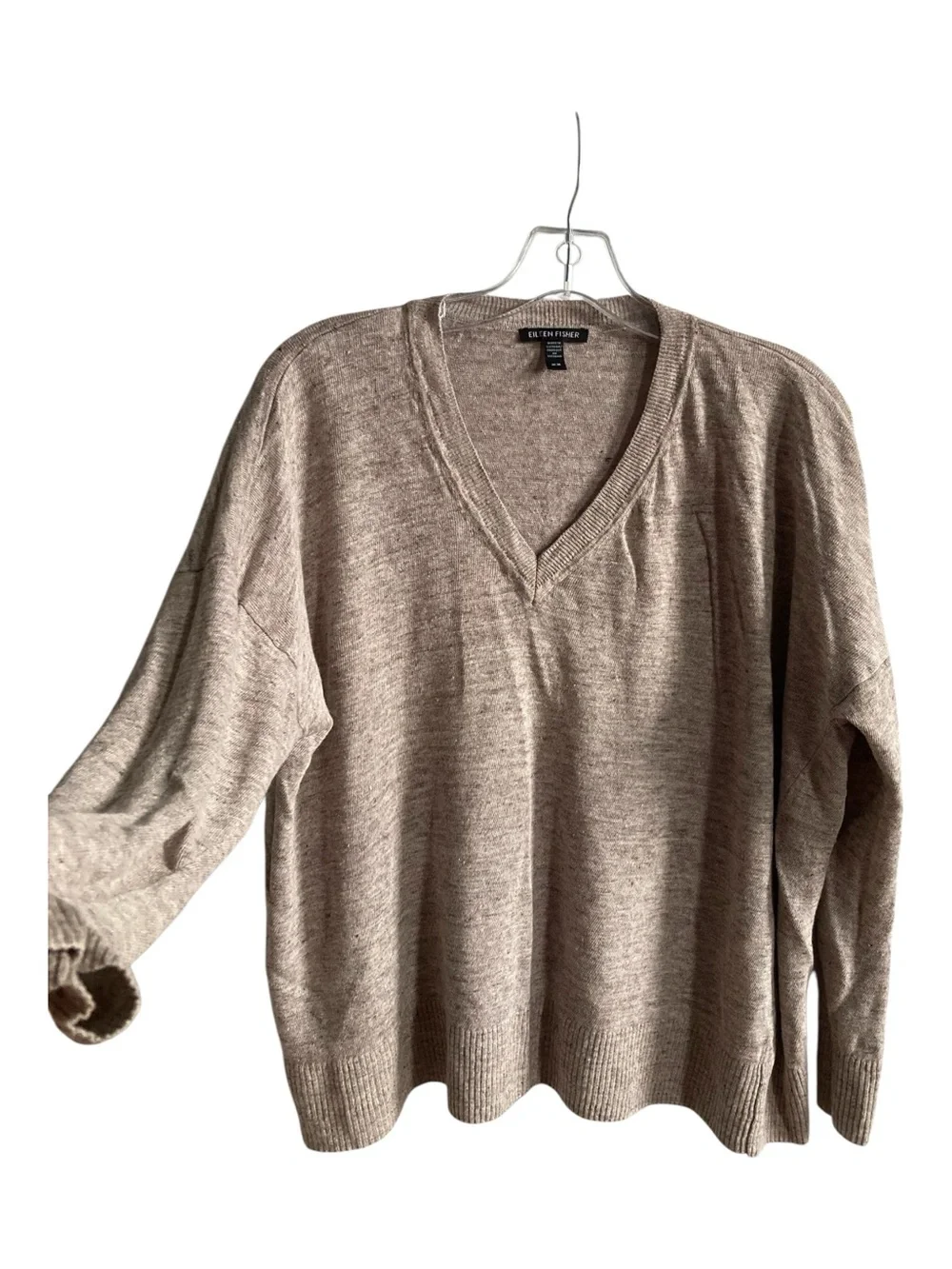 Eileen Fisher Medium Sustainable Organic Neutral Cozy Chic Quiet Luxury Sweater